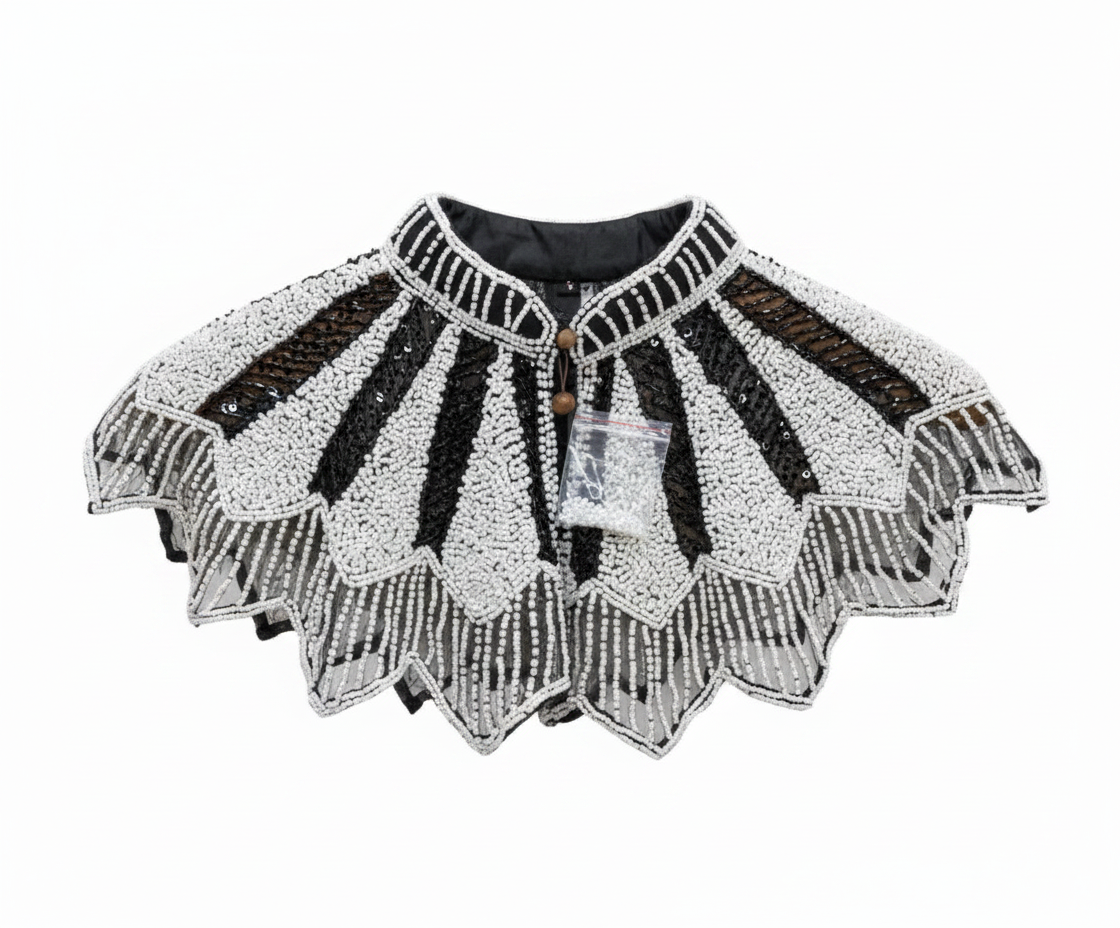 Cuello Joya Damero Negro y Blanco