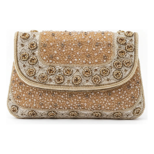 Bolso Sobre Glimmer Beige dorado