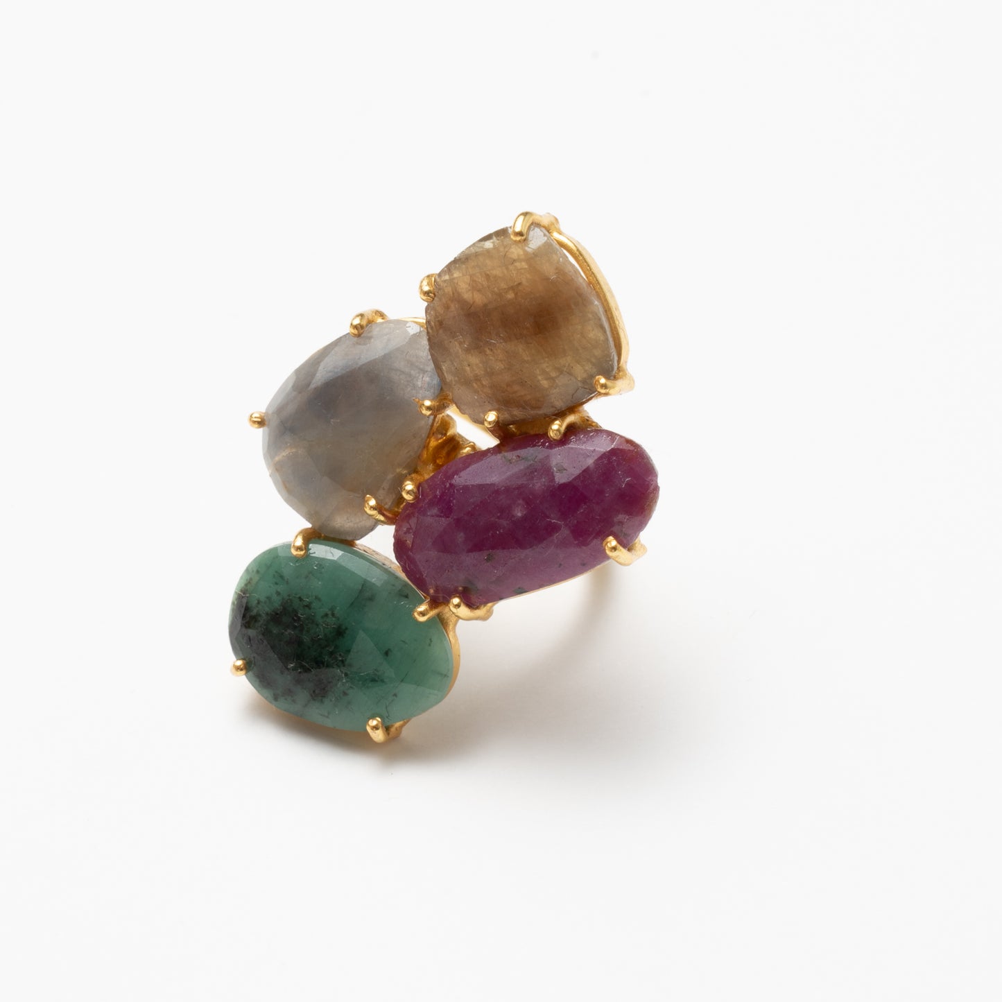 Anillo Mosaico Manson Ed. Limitada 7 Amarillo, Rosa, Verde y Gris