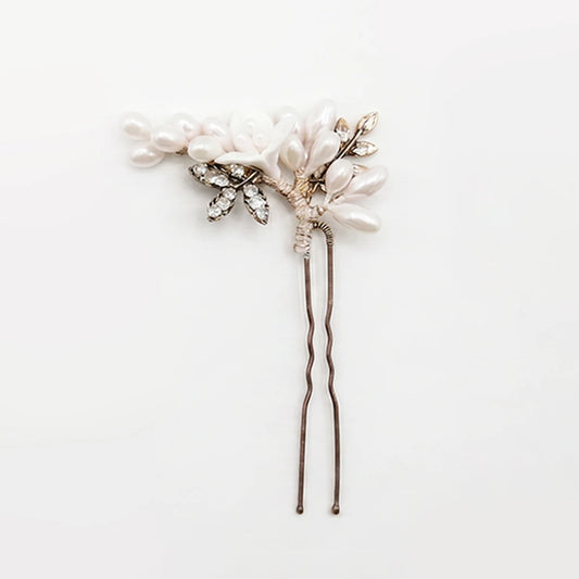 Horquilla Mara Tipo A - Flor, Perlas L y Shine