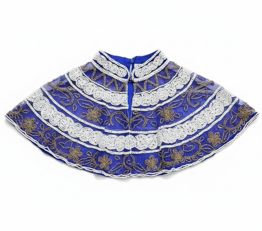 Cuello Joya Gola Azul klein y Blanco