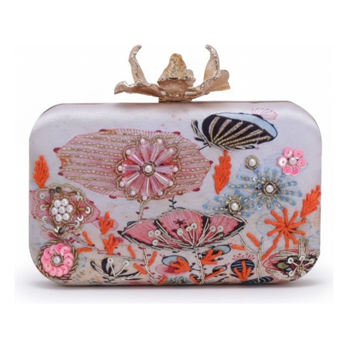 Bolso Flor Garra Coralys Naranja