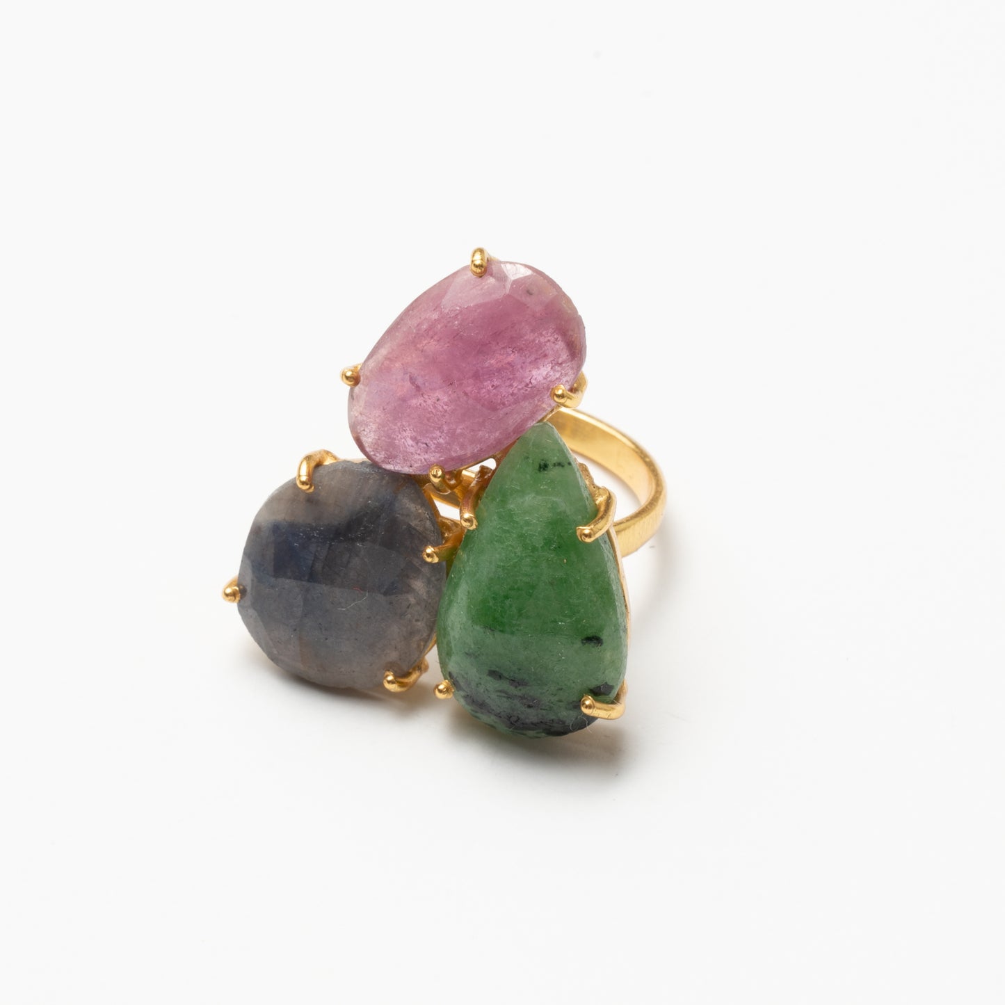 Anillo Mosaico Spohn Ed. Limitada 8 Rosa, Verde y Gris