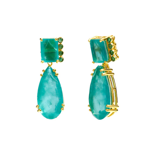 Pendientes Doublet Spectrum Verde agua