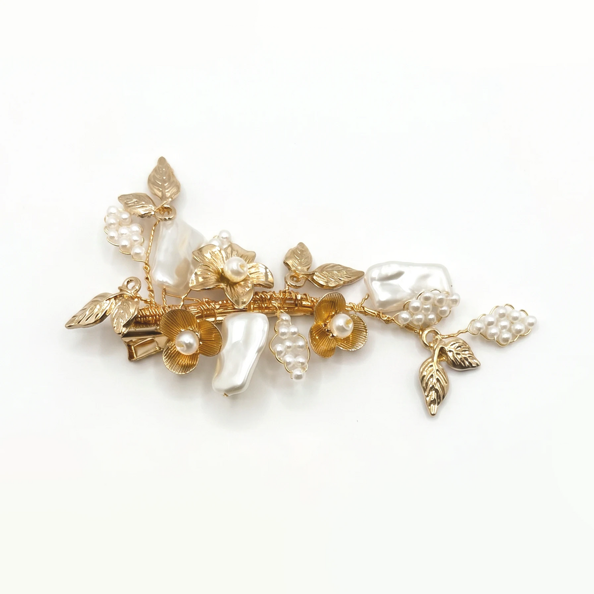 Pinza Lipia L Blanco Perlas