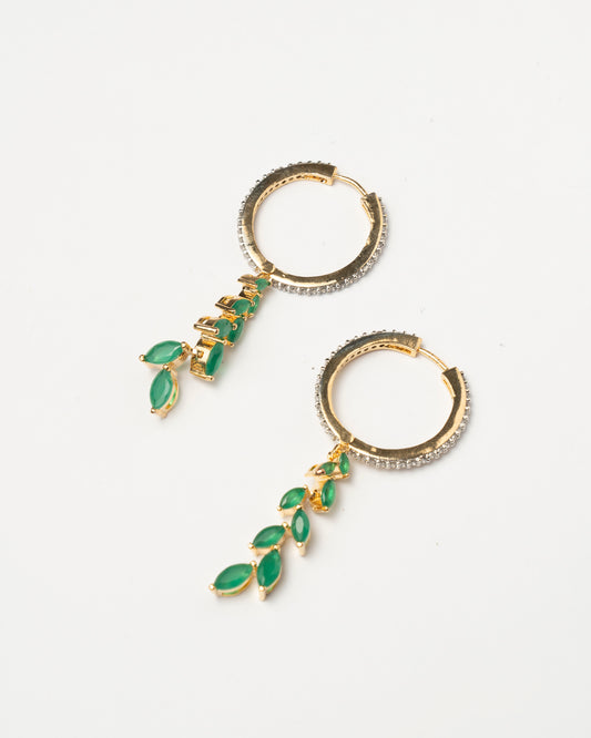 Venta Flash Vintage Pendientes Aros Taona Ed. Limitada Verde