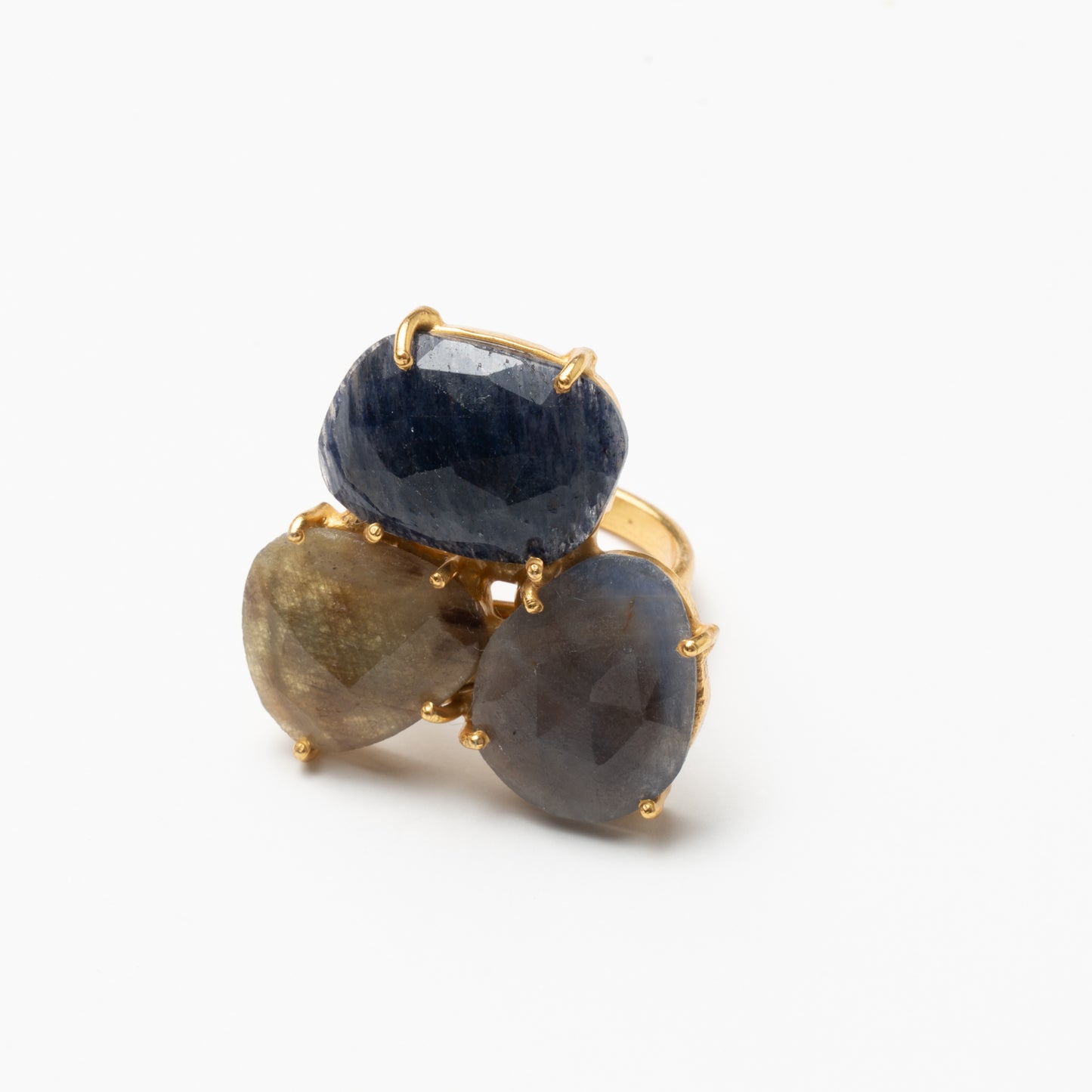 Anillo Mosaico Spohn Ed. Limitada 38 Azul, Gris y Amarillo