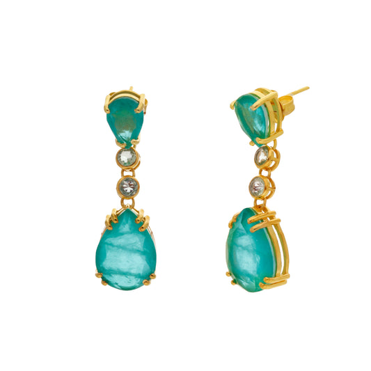Pendientes Doublet Zenith Verde agua