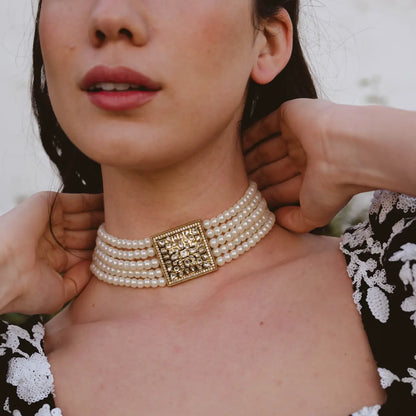 Choker Vintage Liora Perlas