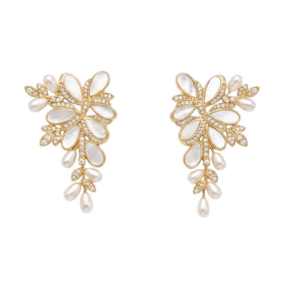 Pendientes Elexia Shine y Blanco nácar