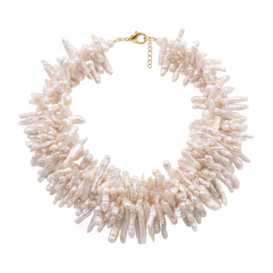 Collar Aleneo Triple Blanco