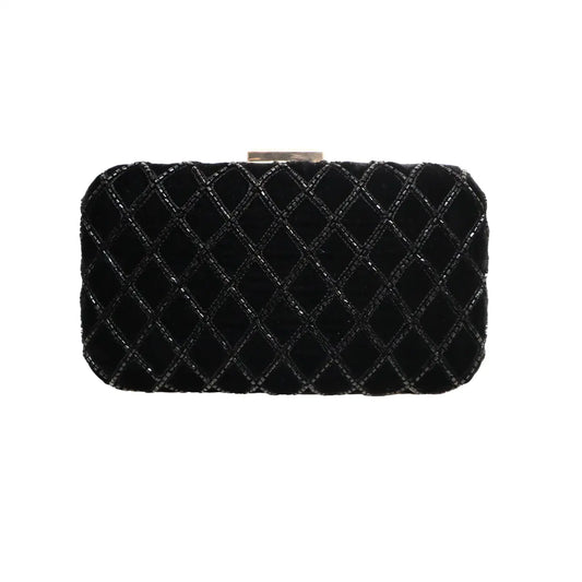 Bolso Talia Terciopelo Negro