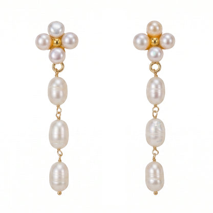 Pendientes Marisol Perlas