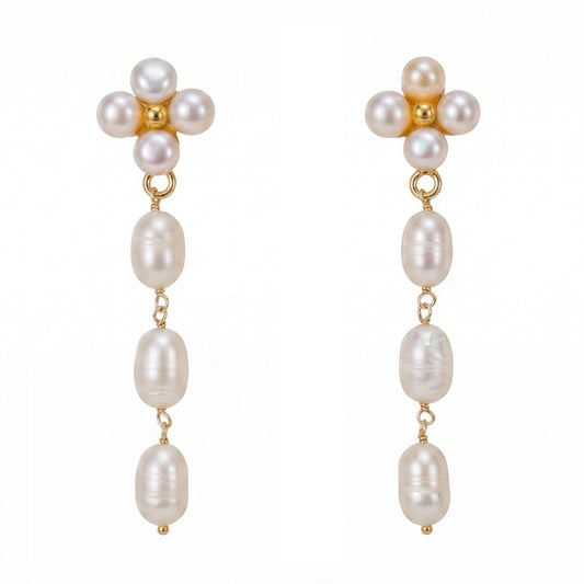 Pendientes Marisol Perlas