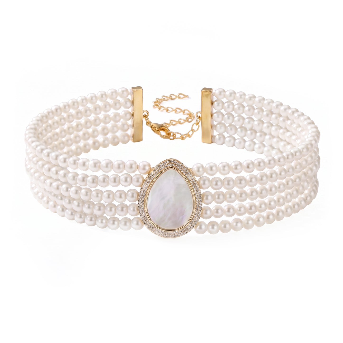 Choker Vintage Isolde Ed. Limitada Piedra Lunar