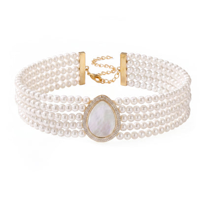 Choker Vintage Isolde Ed. Limitada Piedra Lunar