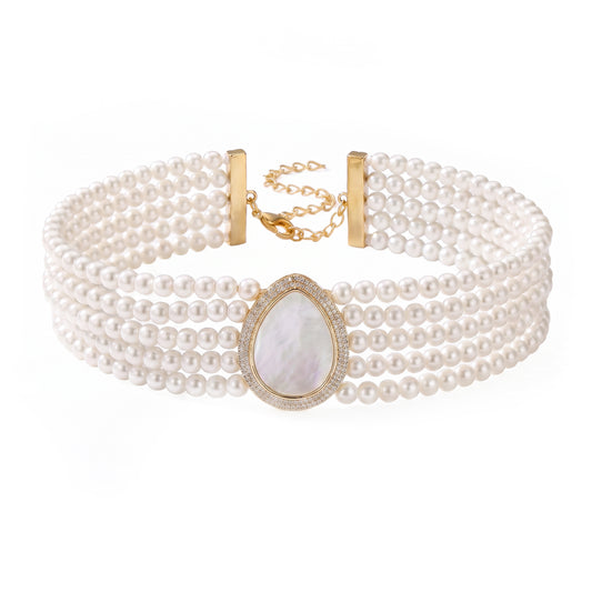 Choker Vintage Isolde Ed. Limitada Piedra Lunar