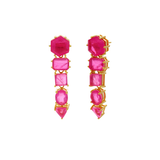 Pendientes Doublet Tempest Rosa fucsia