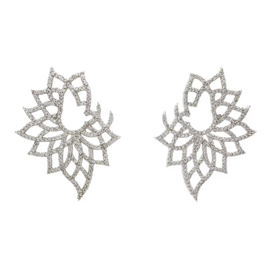 Pendientes Radial Plata Shine