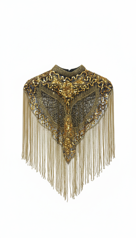 Capa Joya Aura Lentejuelas Dorada