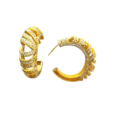 Pendientes Aros Galano Shine - Black One