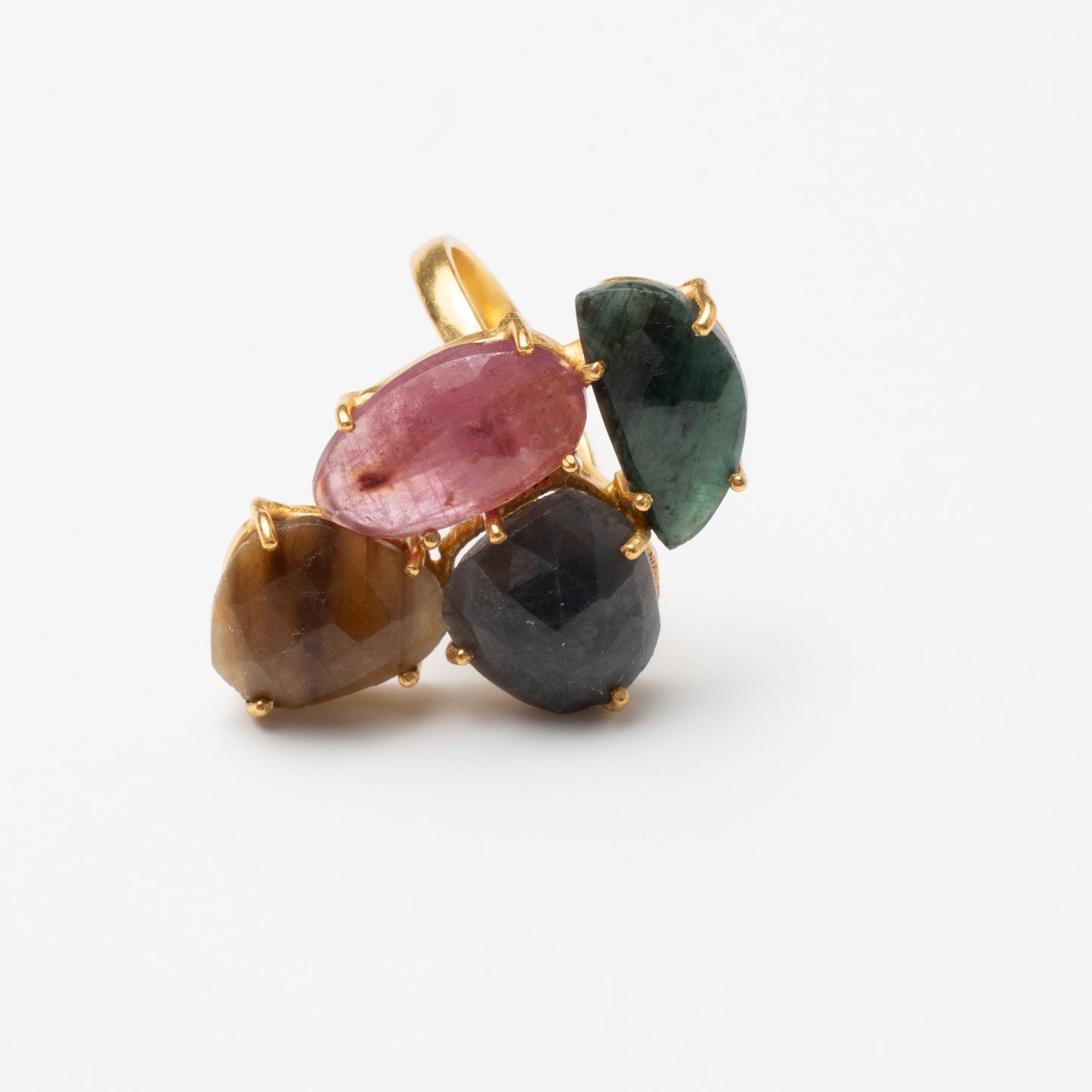 Manson Mosaic Ring Limited Edition 11 Green, Black, Brown and Pink