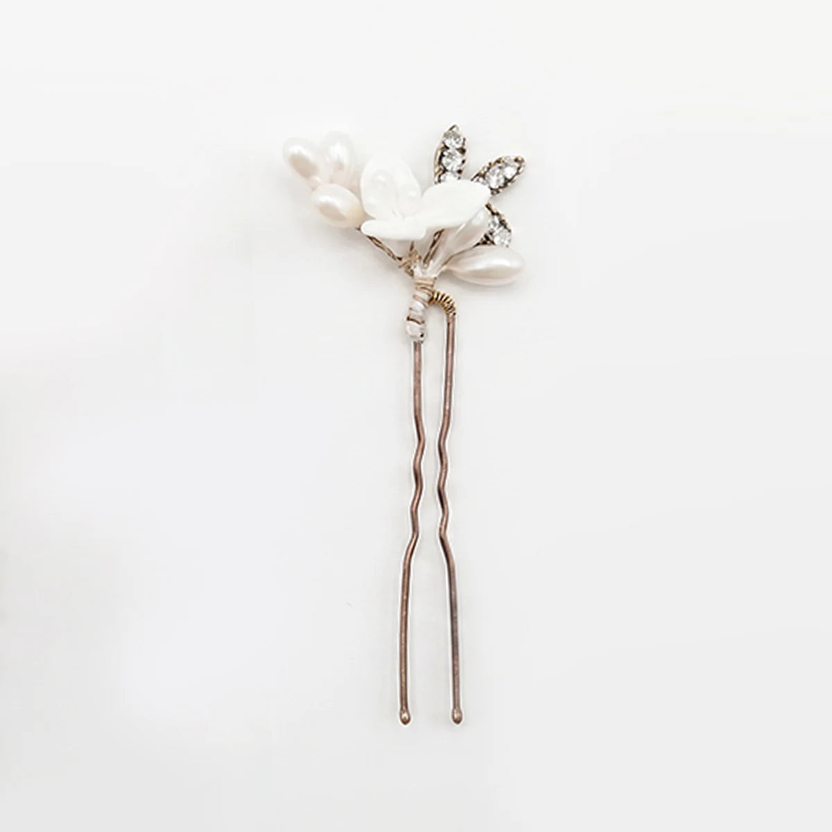 Horquilla Mara Tipo B - Flor, Perlas y Shine