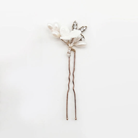Horquilla Mara Tipo B - Flor, Perlas y Shine