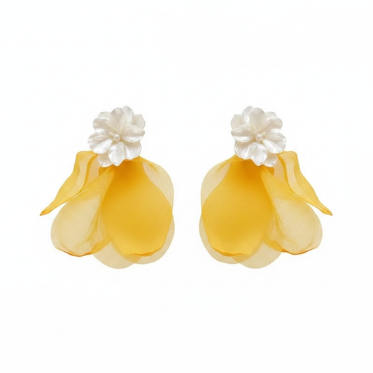 Bisutería Pendientes Lipari Amarillo