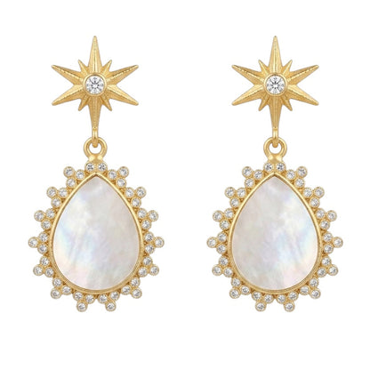 Pendientes Oriela Shine y Blanco nácar