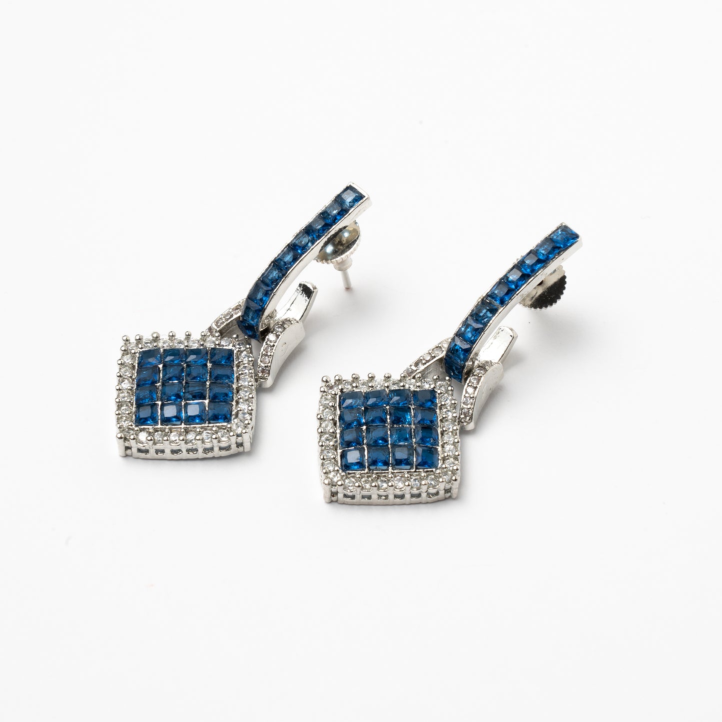 Venta Flash Vintage Pendientes Belmira Ed. Limitada Plata Azul