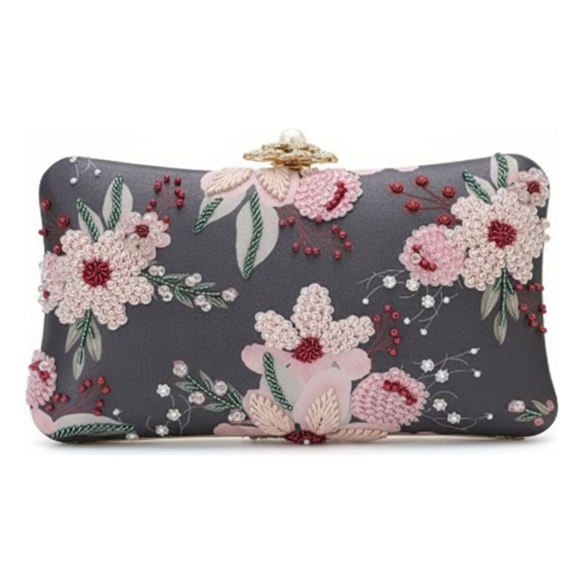 Bolso Curve Maravela Gris oscuro y Rosa claro