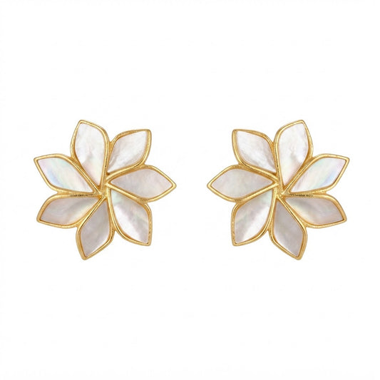 Pendientes Marisel Blanco nácar