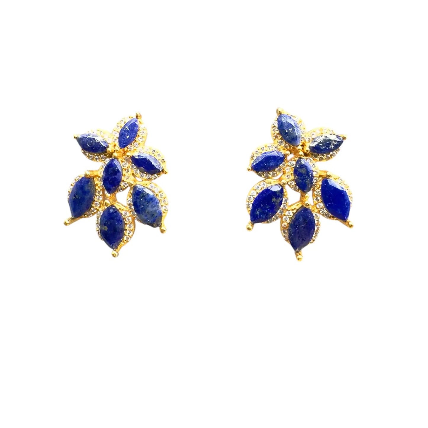 Pendientes Hielo Azul Lapis y Shine