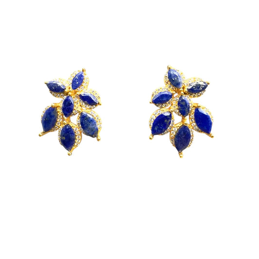 Pendientes Hielo Azul Lapis y Shine
