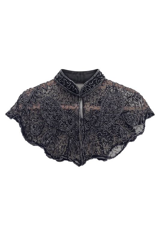Cuello Joya Serenia Negro y Cromo