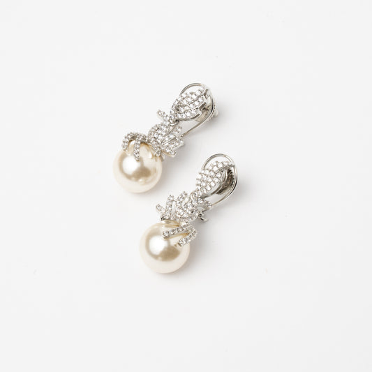 Venta Flash Vintage Pendientes Valoria Ed. Limitada Plata Shine Perla