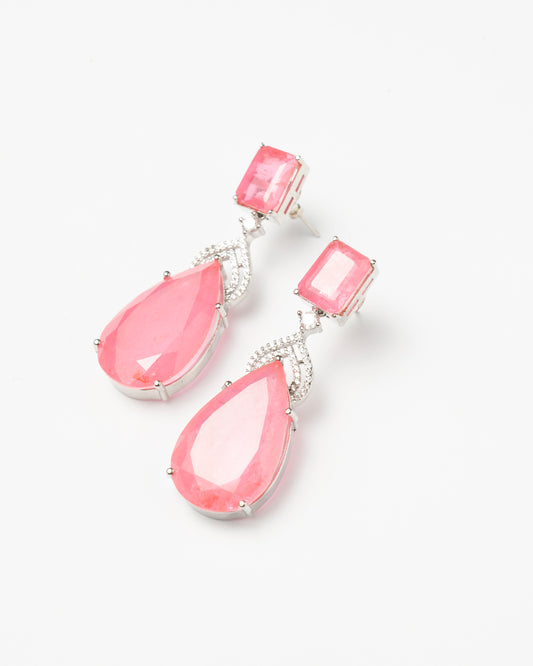 Venta Flash Vintage Pendientes Prisin Plata Ed. Limitada Rosa