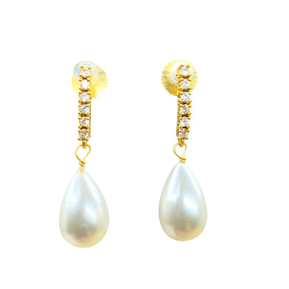 Pendientes Imperial Gota Shine Perla