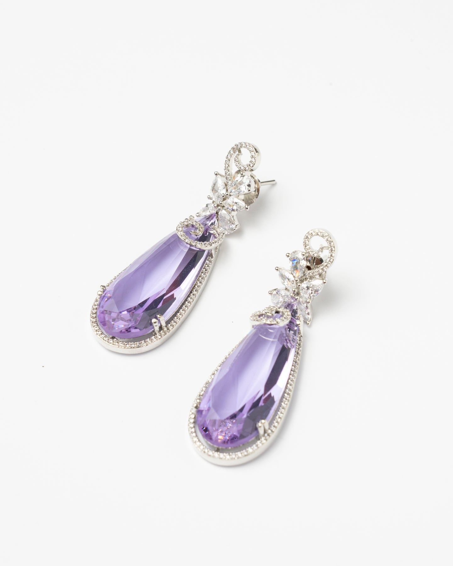 Venta Flash Vintage Pendientes Molinera Ed. Limitada Plata Shine Lila Morado