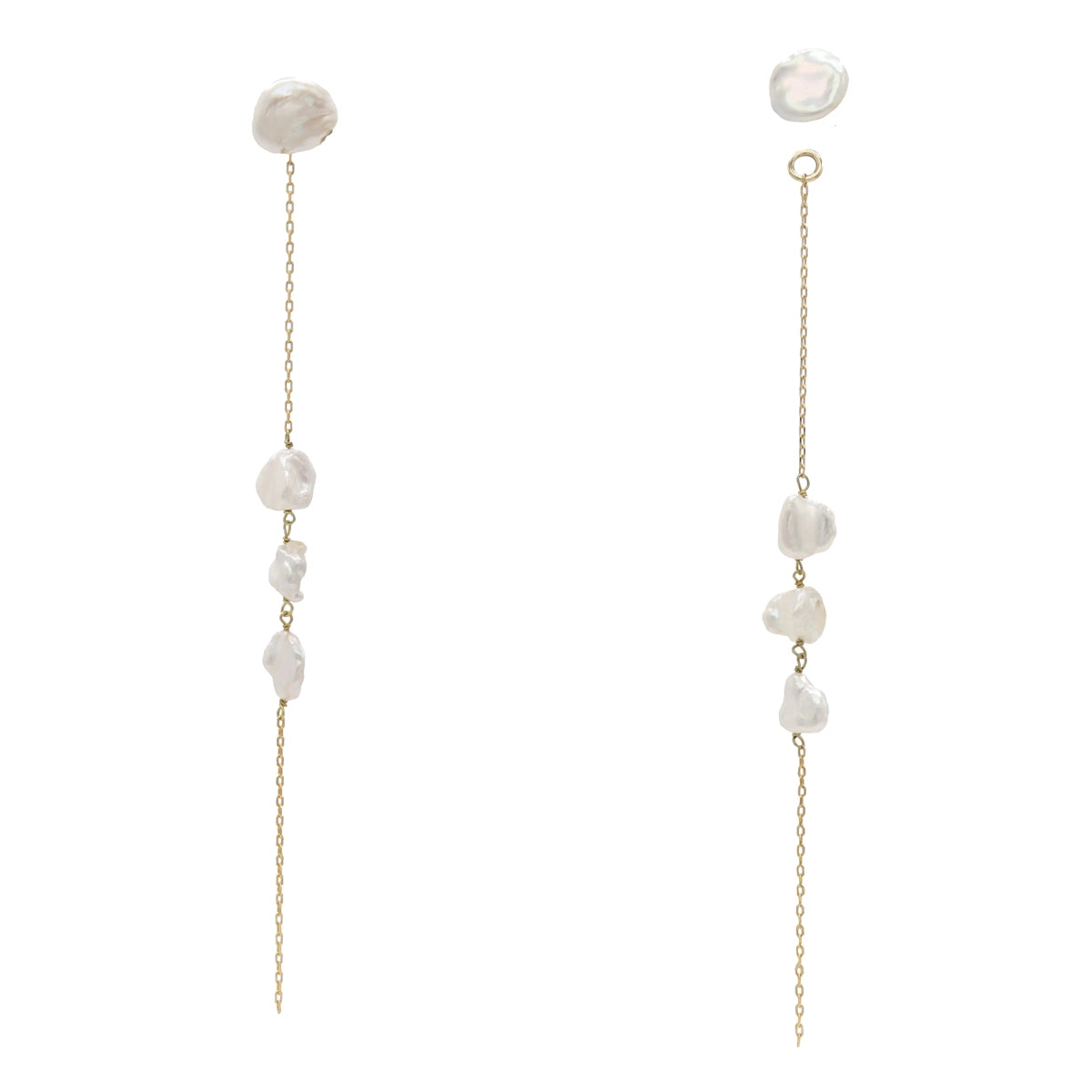 Pendientes Estela Desmontable Perlas