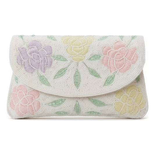 Bolso Sobre Dulcinea Flores Blanco