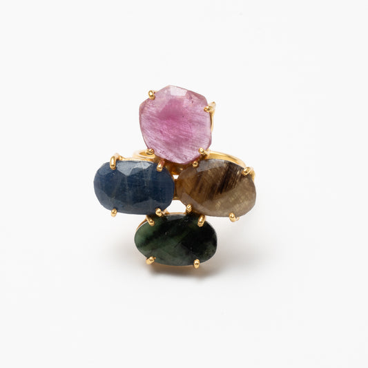 Anillo Mosaico Manson Ed. Limitada 16 Rosa, Marrón, Negro y Azul