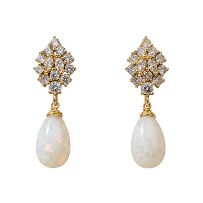 Pendientes Alhaja Shine Piedra Lunar