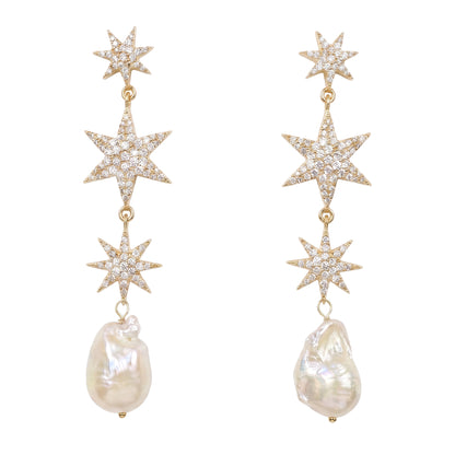 Pendientes Galaxia Shine Perla