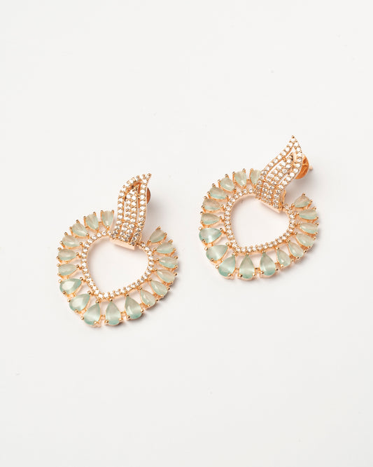 Venta Flash Vintage Pendientes Tivi Ed. Limitada Oro Rosa Verde agua