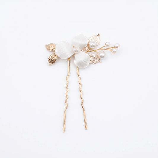Horquilla Taren Blanco Perlas