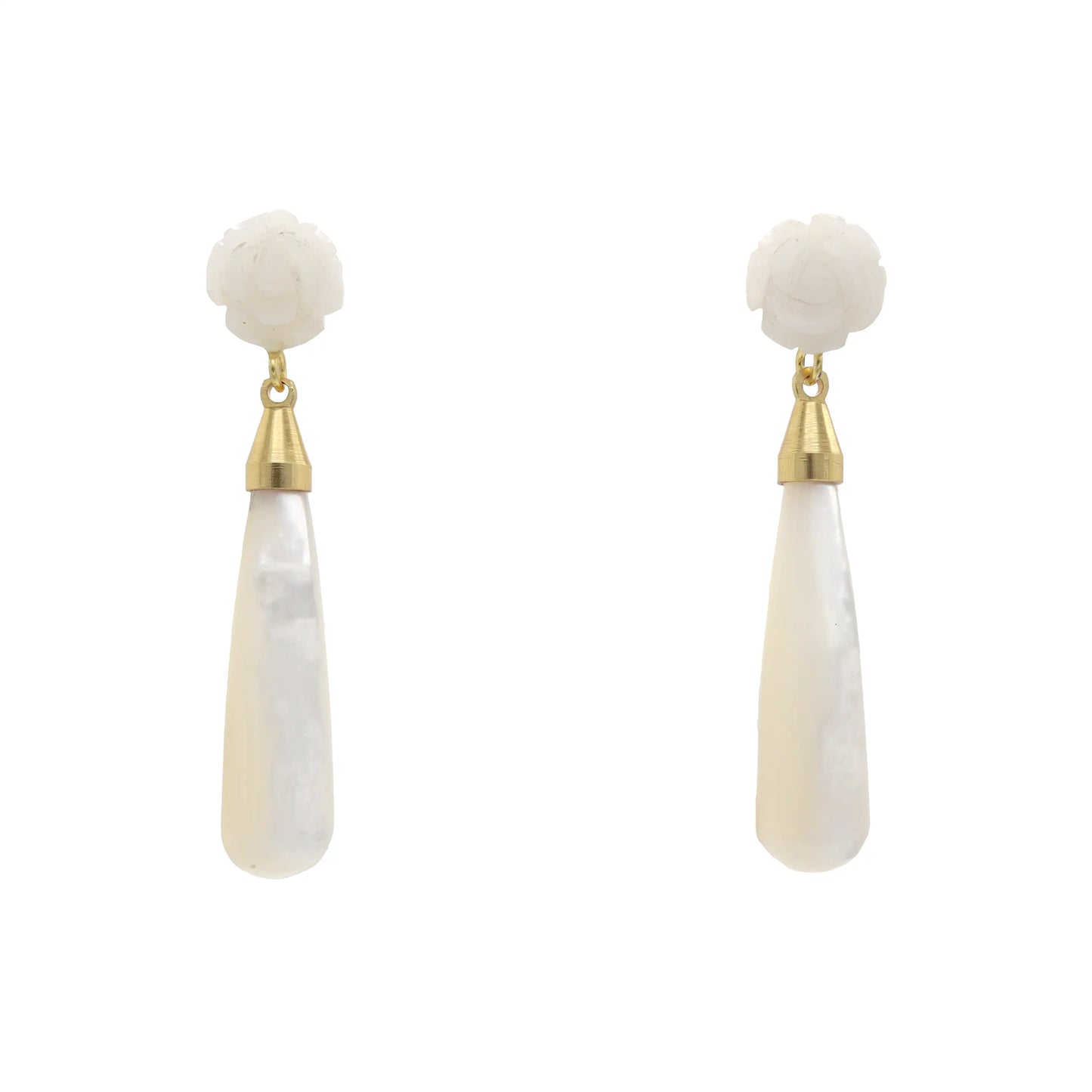 Pendientes Alumbrao Blanco Nácar