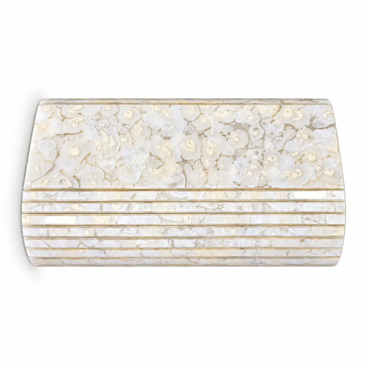 Clutch Tabhita Marmoleado Crema