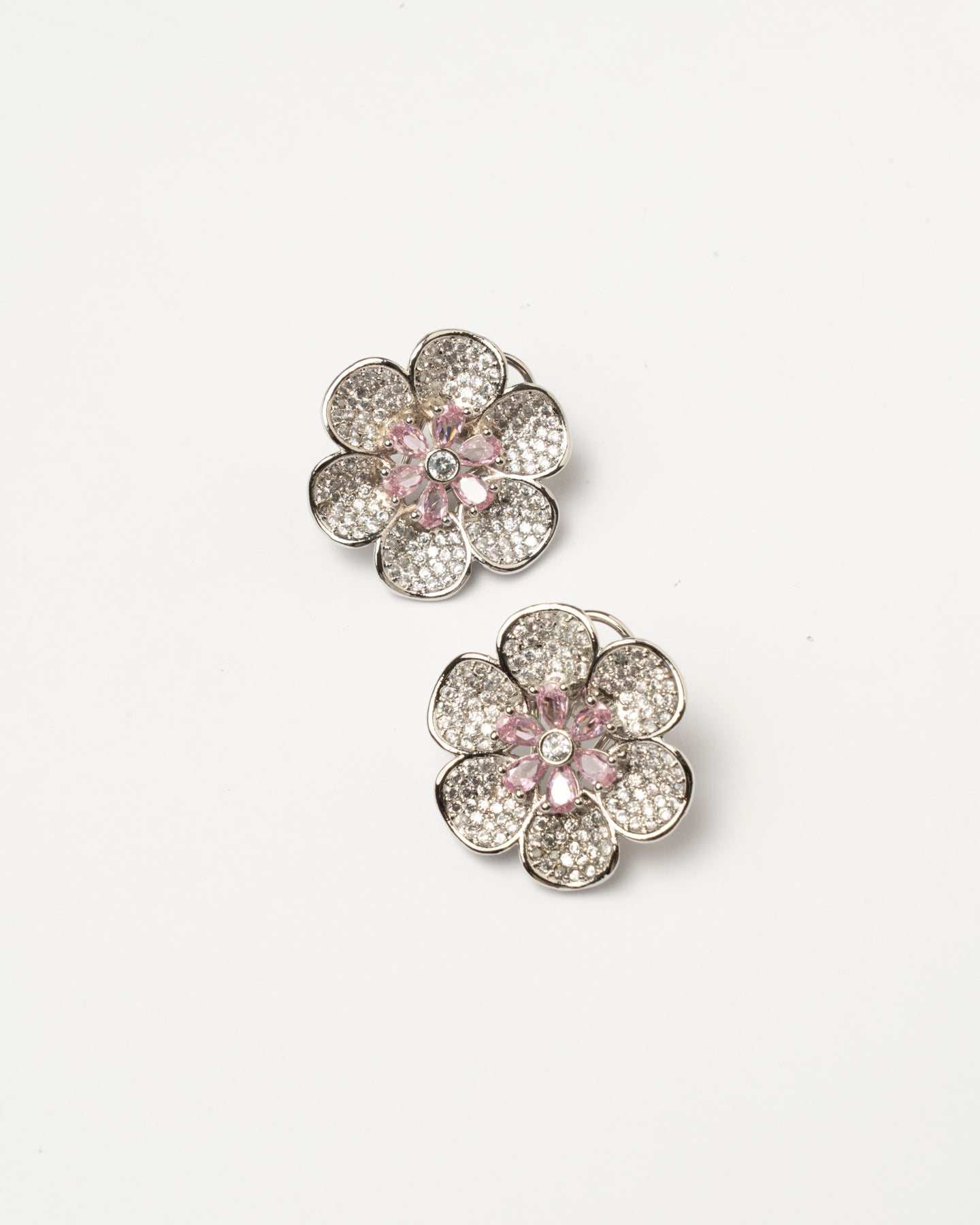 Venta Flash Vintage Pendientes Olia Ed. Limitada Plata Shine Rosa